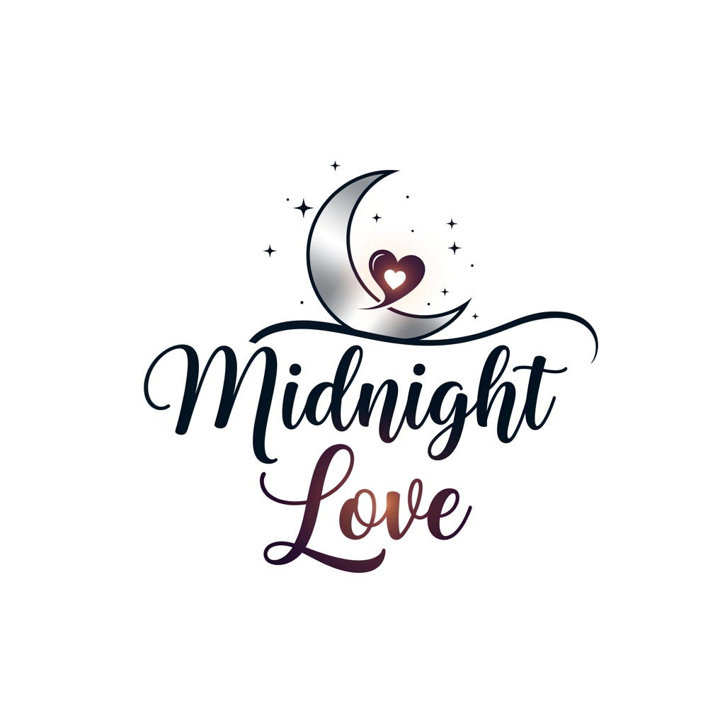 AI Design for midnight love make a logo for this name