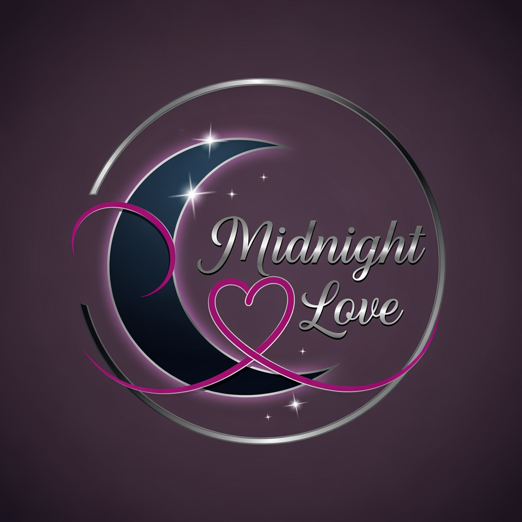 AI Design for midnight love make a logo for this name