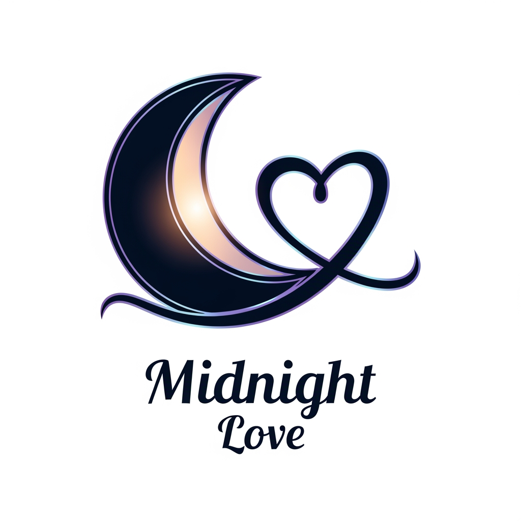 AI Design for midnight love make a logo for this name
