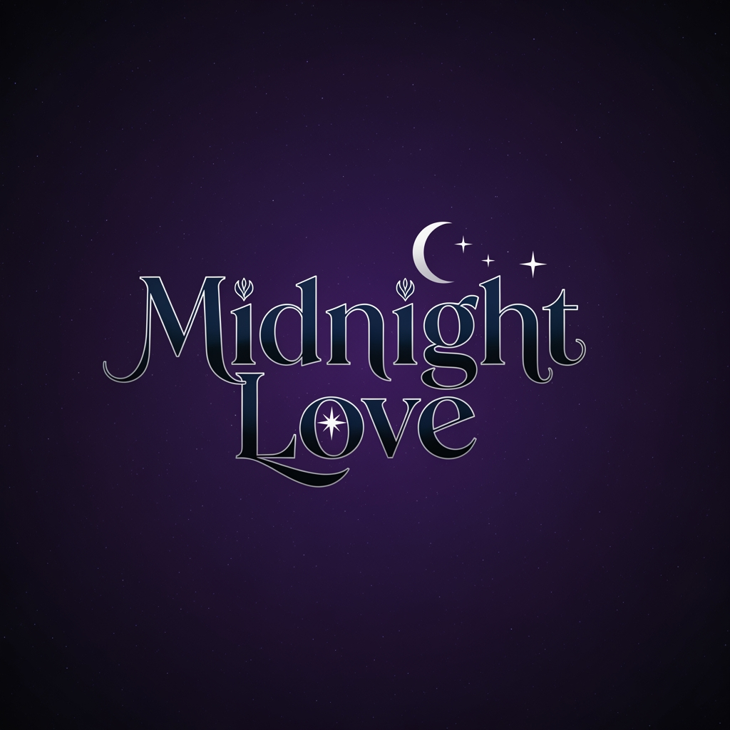 AI Design for midnight love make a logo for this name