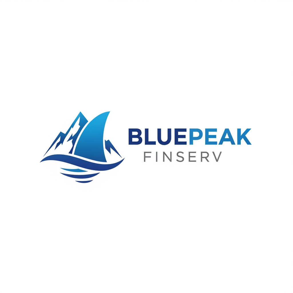 AI Design for Pls make an logo for company name BluePeak Finserv