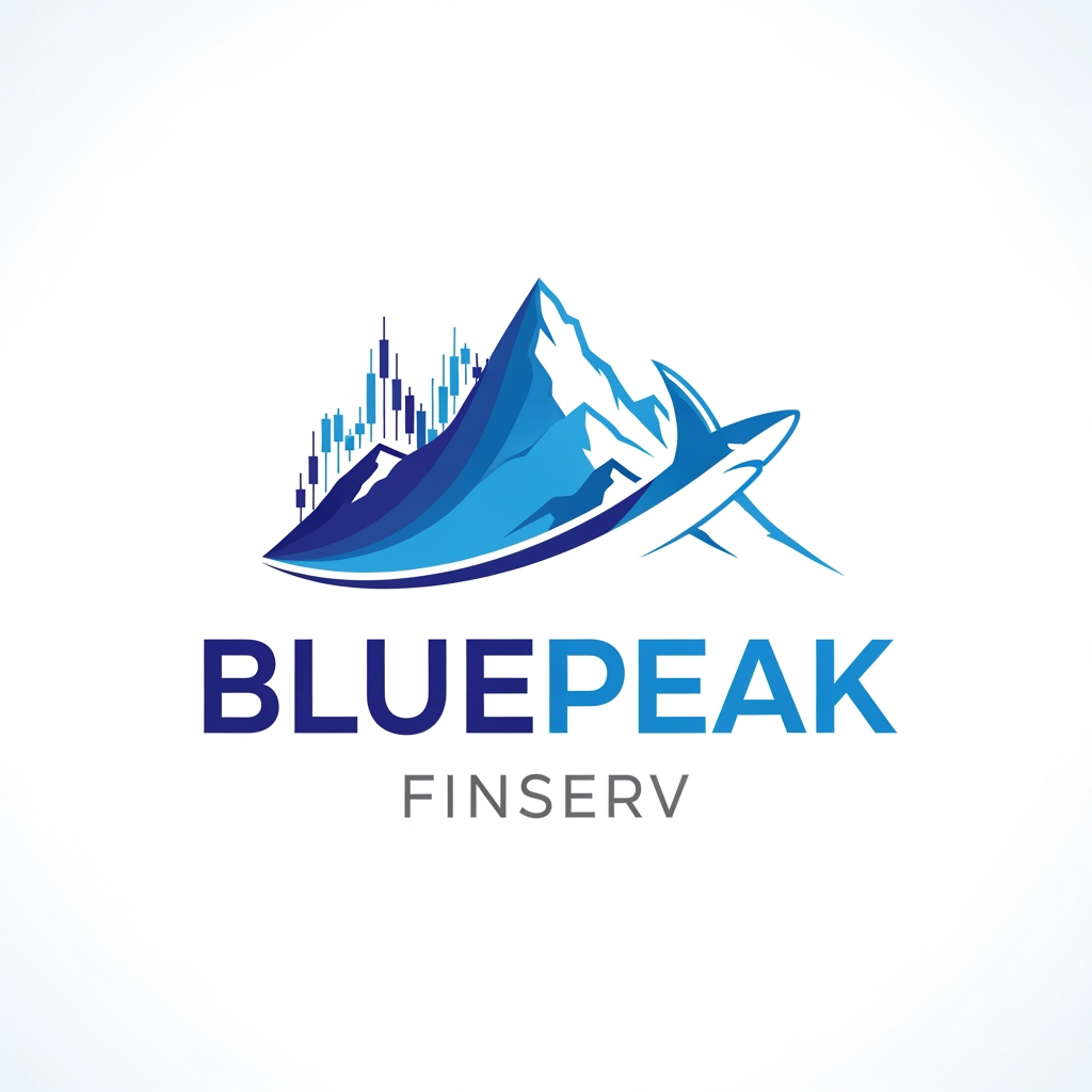 AI Design for Pls make an logo for company name BluePeak Finserv