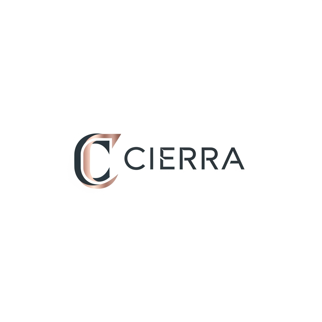 AI Design for i want to create a logo for the brand cierra it is a clean logo make it sharp and classy