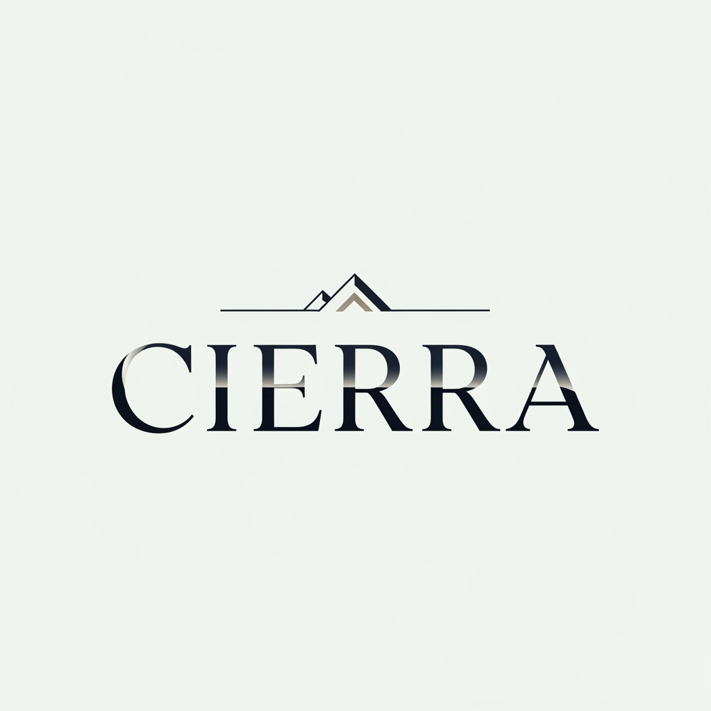 AI Design for i want to create a logo for the brand cierra it is a clean logo make it sharp and classy