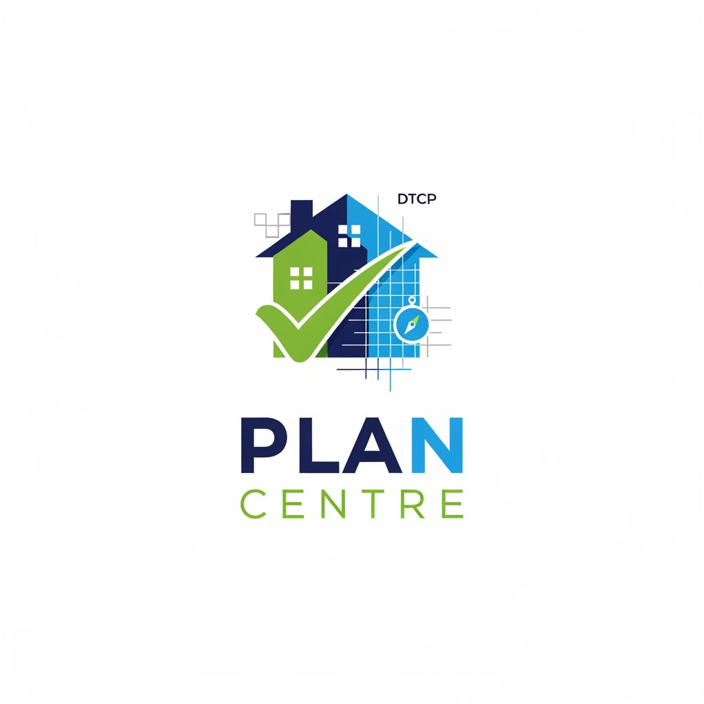 AI Design for create a logo we are doing Layout and DTCP approvals Digital survey name called Plan centre