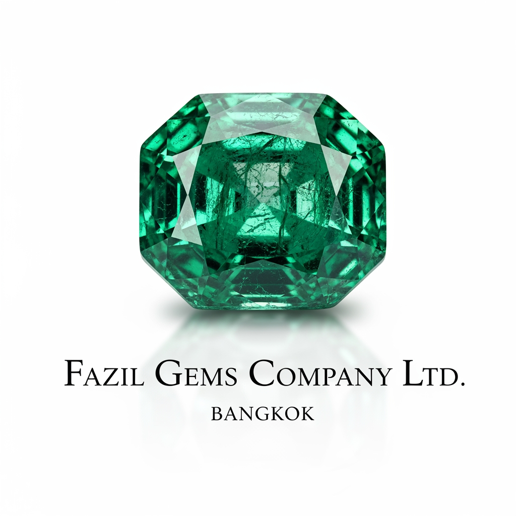 AI Design for company name: Fazil gems Company Ltd.
Bangkok need to create logo Ehance the stone look with white background with user eye catchly look. do not change the color of stone with use this natural look give me a clear and clastic looks Professional luxury gemstone product photography. Preserve 100% original gemstone color, cut, shape, transparency and natural inclusions. Do not modify gemstone color. Pure white background, high-end studio lighting, crystal clear faceting, realistic reflections, subtle shadow, ultra sharp focus, luxury jewelry catalog style, premium gemstone advertisement, commercial photography, elegant composition, 8K ultra HD, eye-catching, realistic, natural, no artificial color enhancement, no color correction on gemstone.
