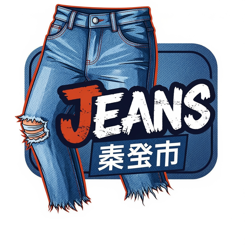 AI Design for I want to create a logo for a clothing business! These clothes are usually worn by young people. The name of the logo is "Jeans বাজার"