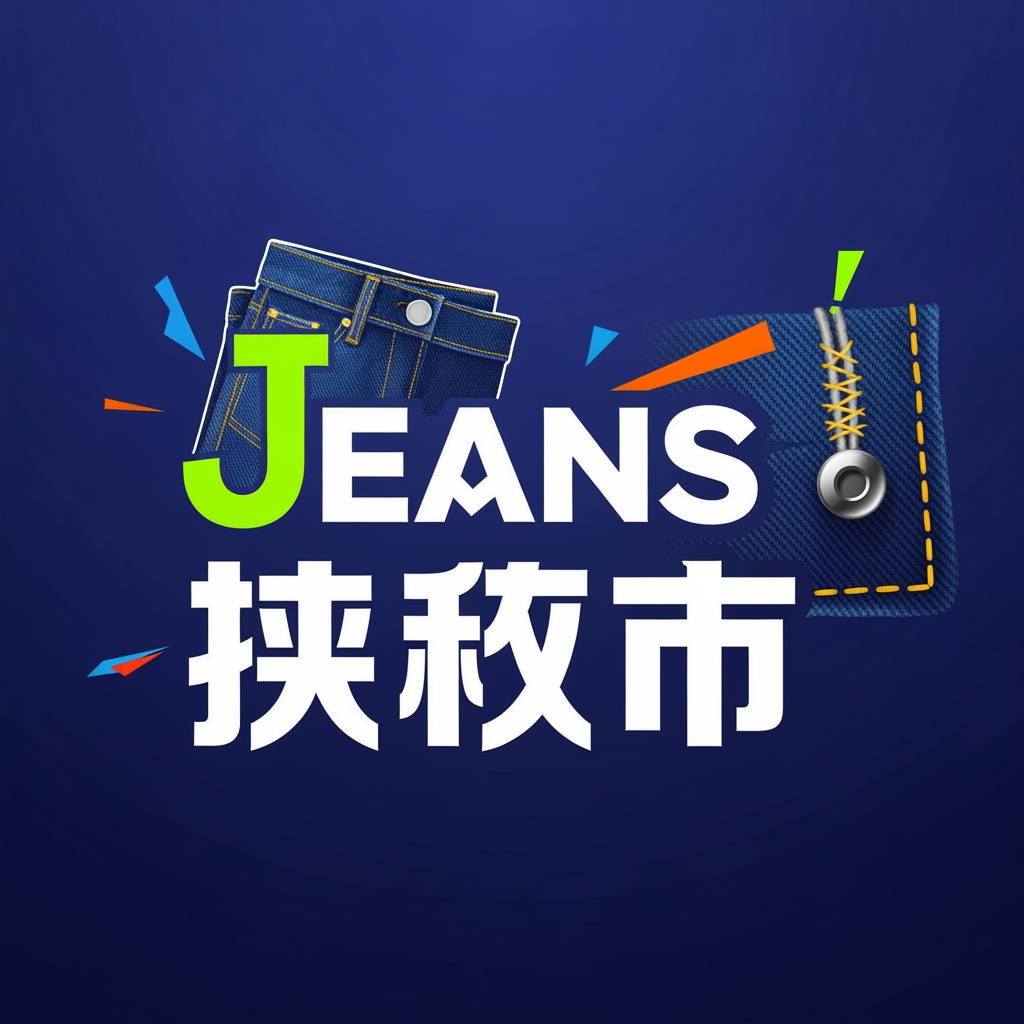 AI Design for I want to create a logo for a clothing business! These clothes are usually worn by young people. The name of the logo is "Jeans বাজার"
