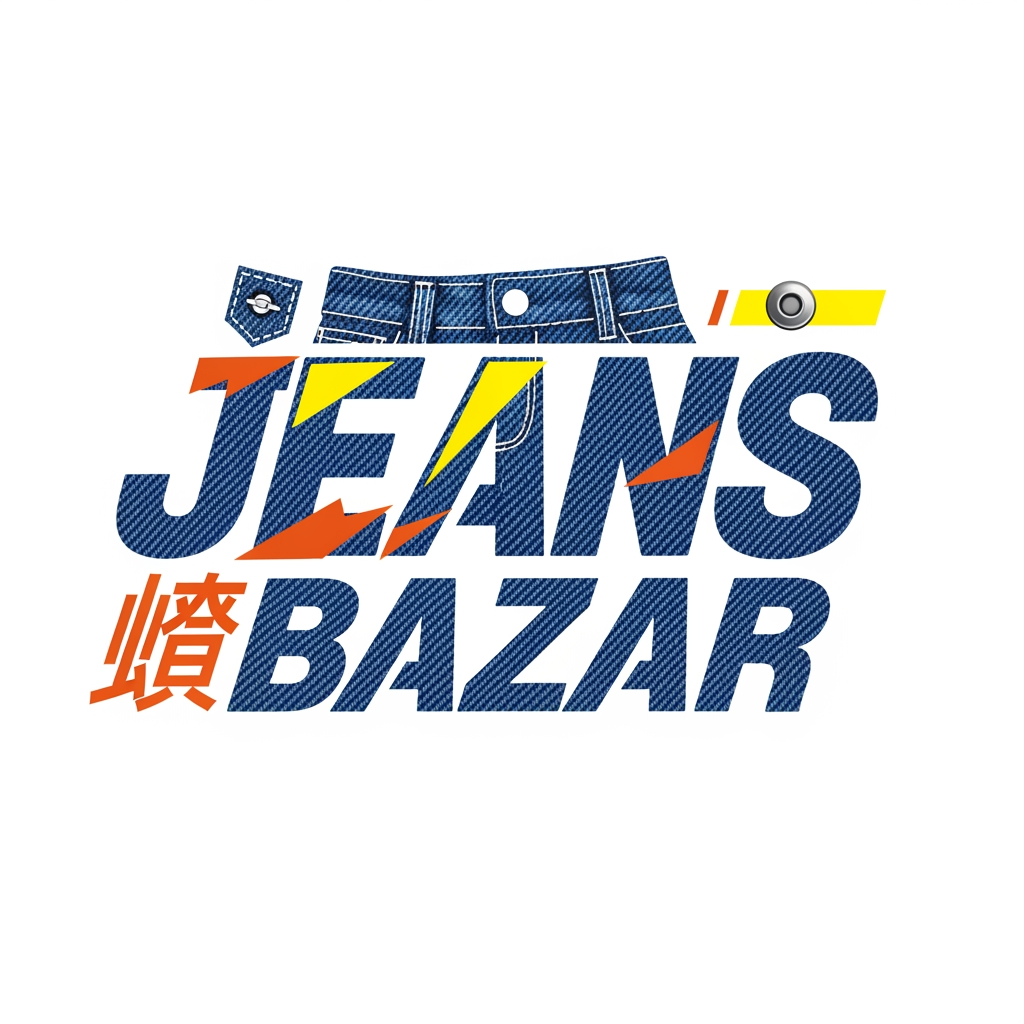 AI Design for I want to create a logo for a clothing business! These clothes are usually worn by young people. The name of the logo is "Jeans বাজার"