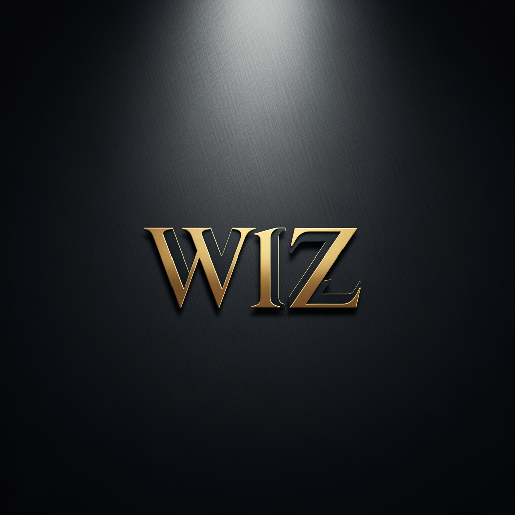 AI Design for WIZ is the company name make a nice luxury logo