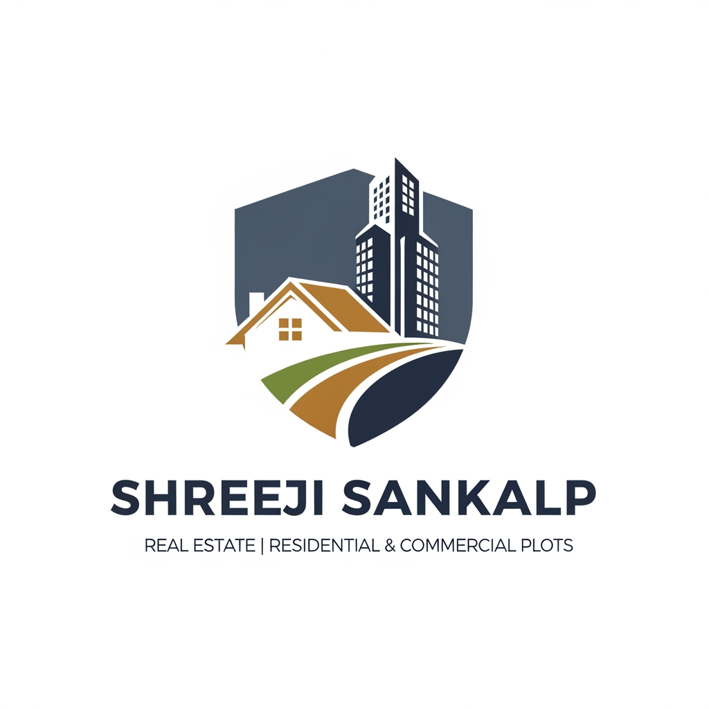 AI Design for create a logo for "Shreeji Sankalp" which deals in real estate residential and commercial plots.