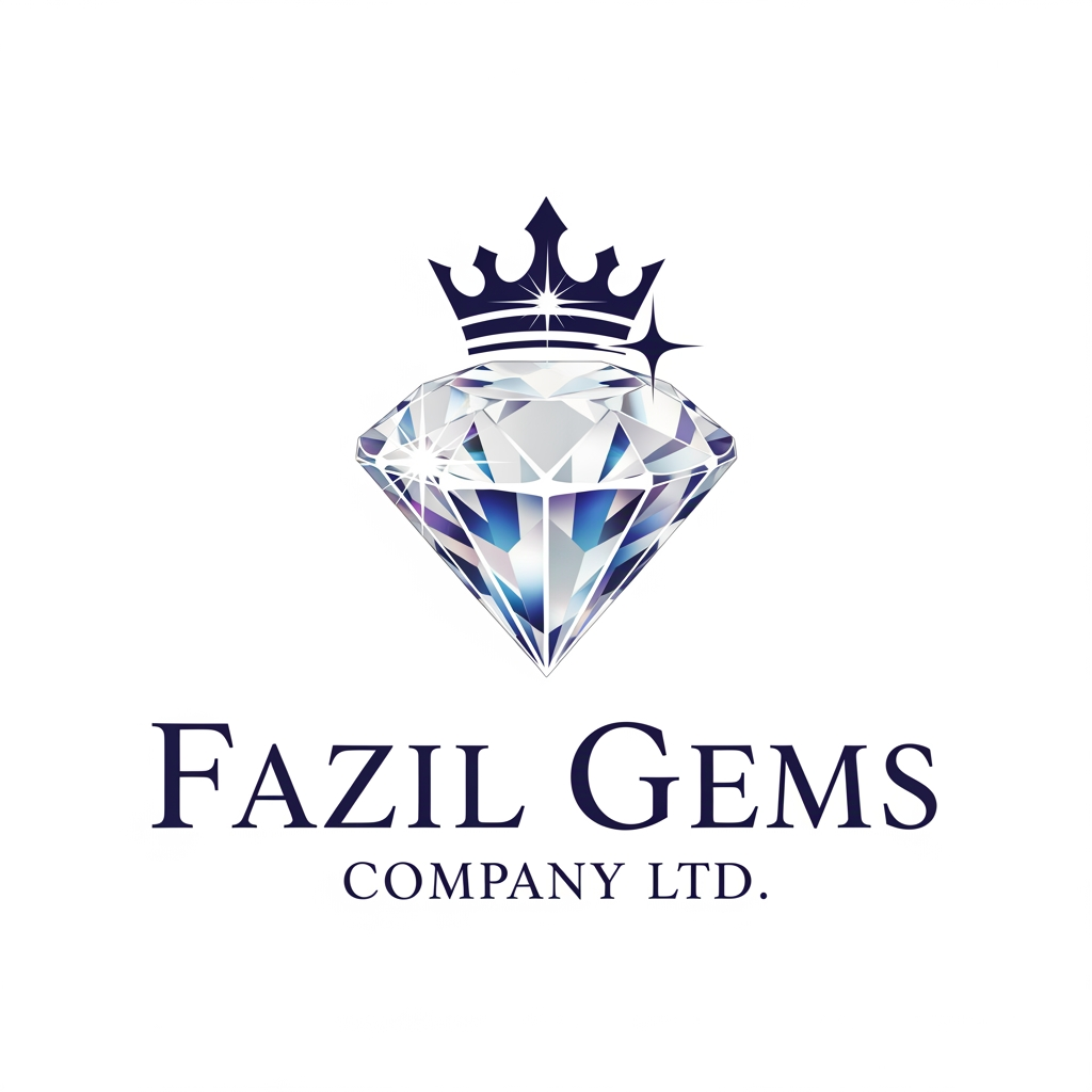 AI Design for Fazil gems Company Ltd create logo Ehance the stone look with white background with user eye catchly look. Professional luxury gemstone product photography. king startlook logos Bangkok is best known for its iconic Buddhist temples, world-class street food, and bustling markets. in bangkok city famous thigns pls combinate for my logo and generate i need professional look with eye ctaching image not carron look gemstone need to look eye ctaching