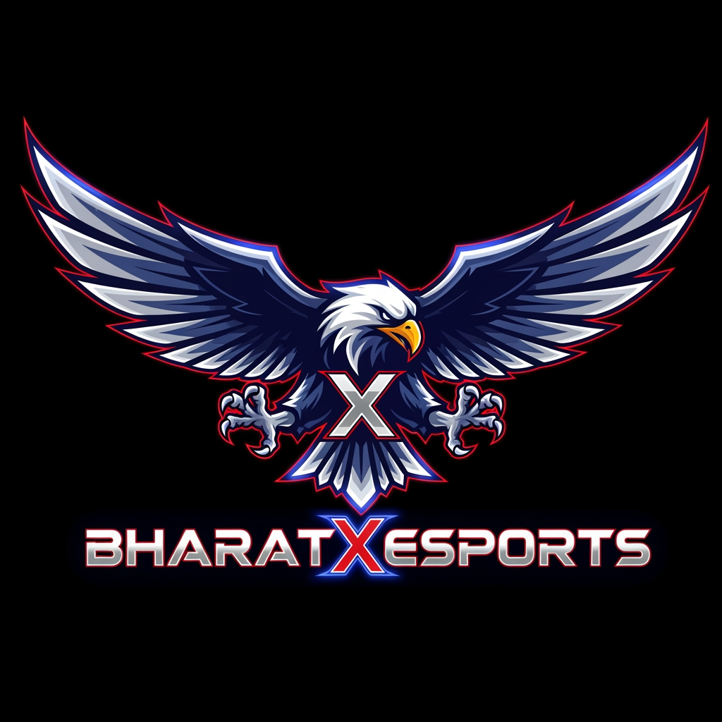 AI Design for create a logo brand name Bharatxesports
symbol eagle