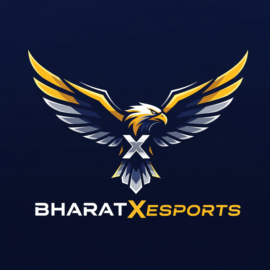 AI Design for create a logo brand name Bharatxesports
symbol eagle