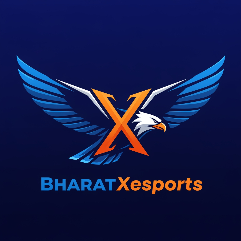 AI Design for create a logo brand name Bharatxesports
symbol eagle