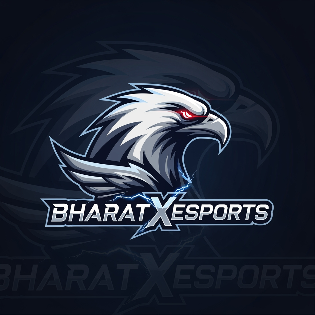 AI Design for create a logo brand name Bharatxesports
symbol eagle