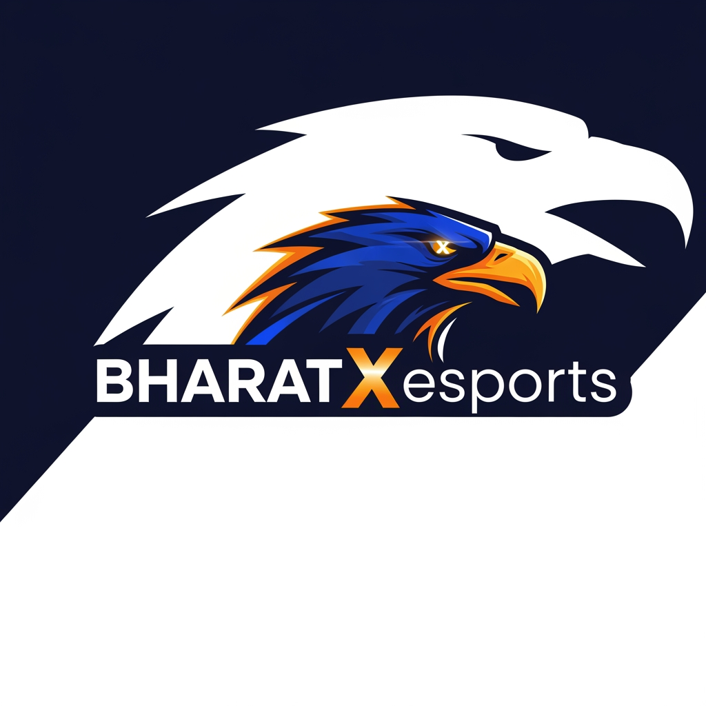 AI Design for create a logo brand name Bharatxesports
symbol eagle