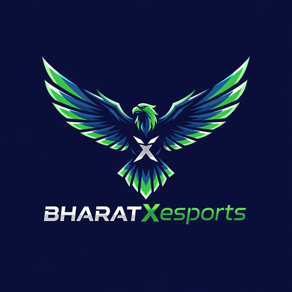 AI Design for create a logo brand name Bharatxesports
symbol eagle