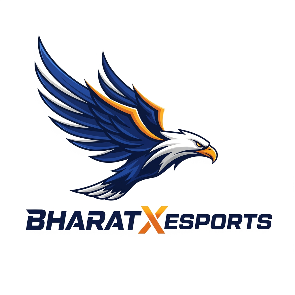 AI Design for create a logo brand name Bharatxesports
symbol eagle