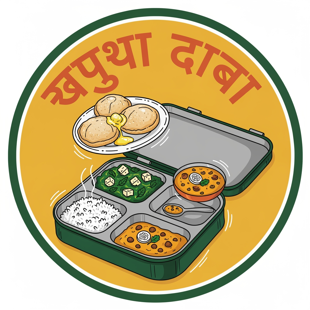 AI Design for खाऊचा डबा
make a logo using the name for a food business catering to traditional marathi dishes.
use the following pointers:
The Visual: A playful, slightly hand-drawn illustration of an open tiffin box with delicious food items subtly popping out.
The Twist: The logo is enclosed in a circular badge, giving it a classic "stamp of quality" or homemade feel.
Color Palette: Terracotta orange, warm mustard yellow, and deep forest green (very appetizing and earthy).
Typography: A bold, handwritten-style Marathi script that feels personal and inviting