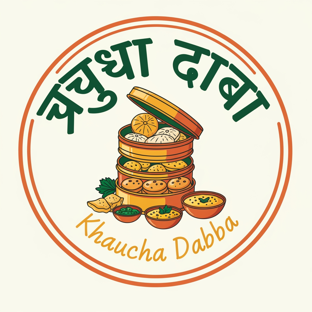 AI Design for खाऊचा डबा
make a logo using the name for a food business catering to traditional marathi dishes.
use the following pointers:
The Visual: A playful, slightly hand-drawn illustration of an open tiffin box with delicious food items subtly popping out.
The Twist: The logo is enclosed in a circular badge, giving it a classic "stamp of quality" or homemade feel.
Color Palette: Terracotta orange, warm mustard yellow, and deep forest green (very appetizing and earthy).
Typography: A bold, handwritten-style Marathi script that feels personal and inviting