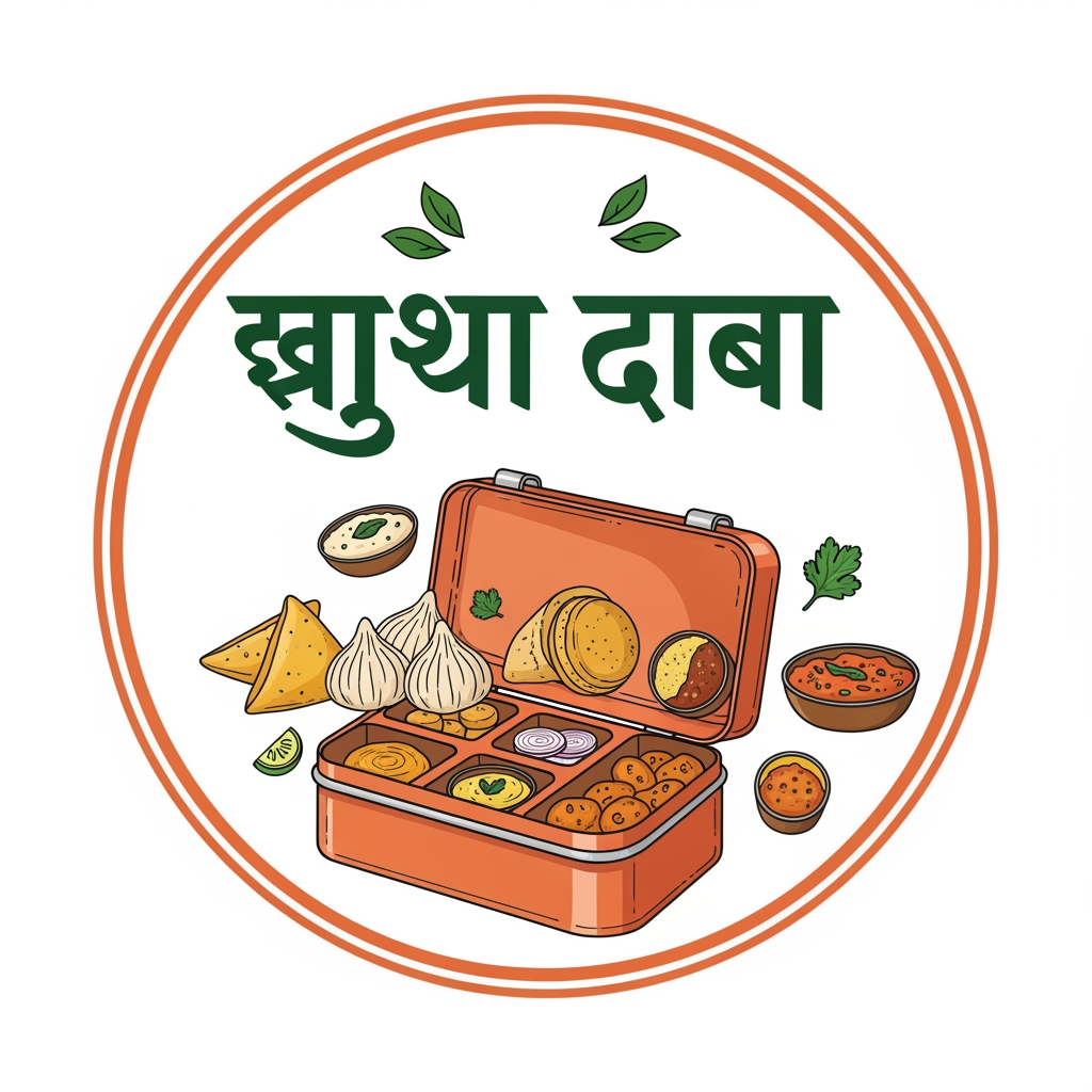 AI Design for खाऊचा डबा
make a logo using the name for a food business catering to traditional marathi dishes.
use the following pointers:
The Visual: A playful, slightly hand-drawn illustration of an open tiffin box with delicious food items subtly popping out.
The Twist: The logo is enclosed in a circular badge, giving it a classic "stamp of quality" or homemade feel.
Color Palette: Terracotta orange, warm mustard yellow, and deep forest green (very appetizing and earthy).
Typography: A bold, handwritten-style Marathi script that feels personal and inviting