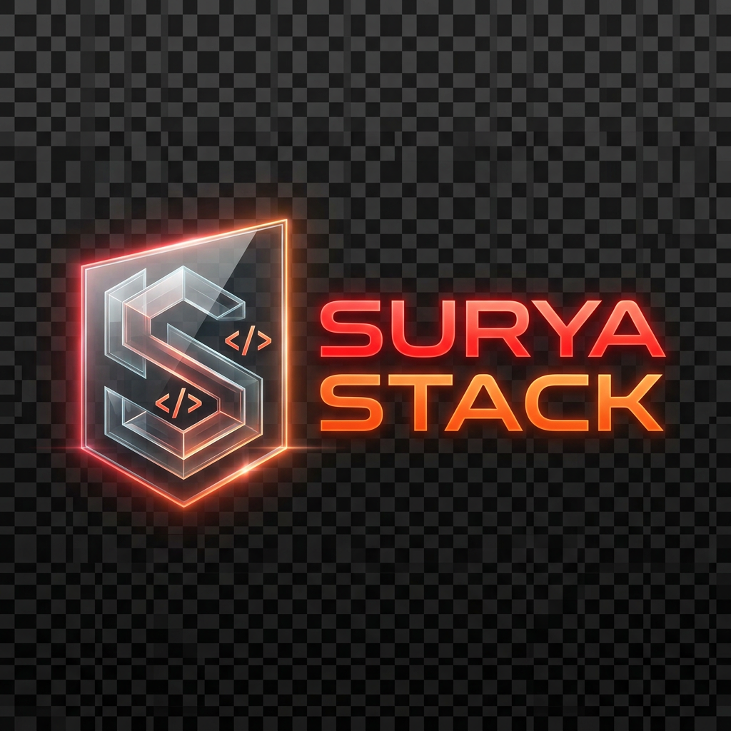 AI Design for Create a premium luxury logo for a glass modification and custom glass solutions company named "SURYA STACK".
Logo Layout:
- Glass-inspired icon on the left
- Company name "SURYA STACK" on the right
- Horizontal layout for website header and branding
- Transparent PNG background
Color Palette:
- Primary Black: #0A0A0A
- Deep Red: #FF1E1E
- Orange Red: #FF5A1F
- Neon Orange: #FF7A00
- Glass White Highlights: #FFFFFF
- Dark Charcoal: #1A1A1A
Design Style:
- Modern futuristic branding
- Premium luxury appearance
- Realistic glass material effects
- Crystal clear transparent glass texture
- Glossy reflections and refractions
- Soft neon glow around edges
- High-end tech company aesthetic
- Minimalist but powerful design
- Clean geometric structure
Icon Design:
- Custom glass panel shape
- Stylized "S" integrated into the glass structure
- Subtle coding-inspired elements ( </> )
- Sharp crystal edges
- Layered transparent glass effect
- Red and orange neon glow around the icon
- Modern 3D depth
- Professional vector style
Typography:
- Bold futuristic sans-serif font
- "SURYA" in glowing red gradient (#FF1E1E → #FF3B30)
- "STACK" in glowing orange gradient (#FF5A1F → #FF7A00)
- Clean spacing and perfect alignment
- Premium tech branding feel
Effects:
- Soft outer glow
- Glass reflections
- Crystal shine highlights
- Metallic accents
- Subtle light streaks
- High contrast details
- Ultra sharp edges
- Professional logo presentation
Output Requirements:
- Transparent Background
- Vector Logo Style
- 8K Ultra HD
- Website Header Ready
- Business Card Ready
- Social Media Ready
- Modern Corporate Branding
- Clean Professional Look
- No Mockup
- No Extra Objects
- Centered Composition