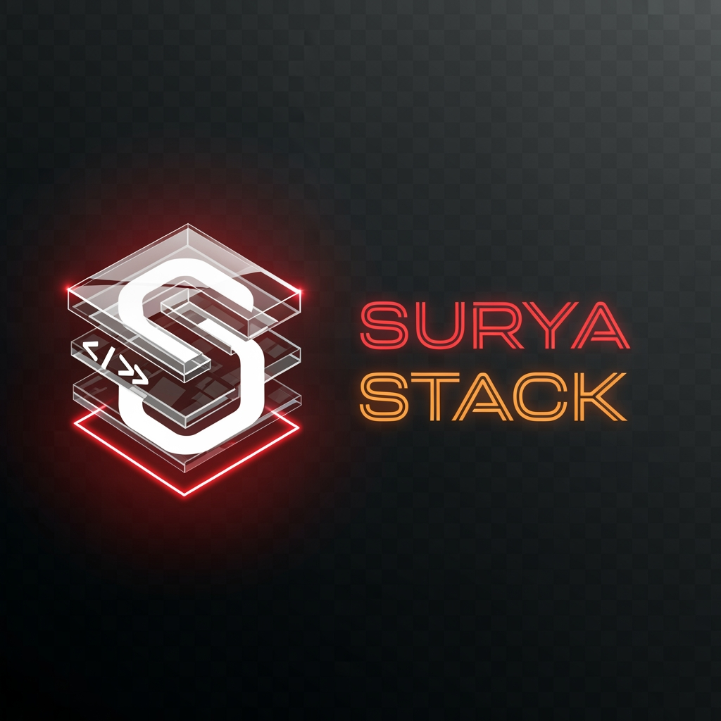 AI Design for Create a premium luxury logo for a glass modification and custom glass solutions company named "SURYA STACK".
Logo Layout:
- Glass-inspired icon on the left
- Company name "SURYA STACK" on the right
- Horizontal layout for website header and branding
- Transparent PNG background
Color Palette:
- Primary Black: #0A0A0A
- Deep Red: #FF1E1E
- Orange Red: #FF5A1F
- Neon Orange: #FF7A00
- Glass White Highlights: #FFFFFF
- Dark Charcoal: #1A1A1A
Design Style:
- Modern futuristic branding
- Premium luxury appearance
- Realistic glass material effects
- Crystal clear transparent glass texture
- Glossy reflections and refractions
- Soft neon glow around edges
- High-end tech company aesthetic
- Minimalist but powerful design
- Clean geometric structure
Icon Design:
- Custom glass panel shape
- Stylized "S" integrated into the glass structure
- Subtle coding-inspired elements ( </> )
- Sharp crystal edges
- Layered transparent glass effect
- Red and orange neon glow around the icon
- Modern 3D depth
- Professional vector style
Typography:
- Bold futuristic sans-serif font
- "SURYA" in glowing red gradient (#FF1E1E → #FF3B30)
- "STACK" in glowing orange gradient (#FF5A1F → #FF7A00)
- Clean spacing and perfect alignment
- Premium tech branding feel
Effects:
- Soft outer glow
- Glass reflections
- Crystal shine highlights
- Metallic accents
- Subtle light streaks
- High contrast details
- Ultra sharp edges
- Professional logo presentation
Output Requirements:
- Transparent Background
- Vector Logo Style
- 8K Ultra HD
- Website Header Ready
- Business Card Ready
- Social Media Ready
- Modern Corporate Branding
- Clean Professional Look
- No Mockup
- No Extra Objects
- Centered Composition