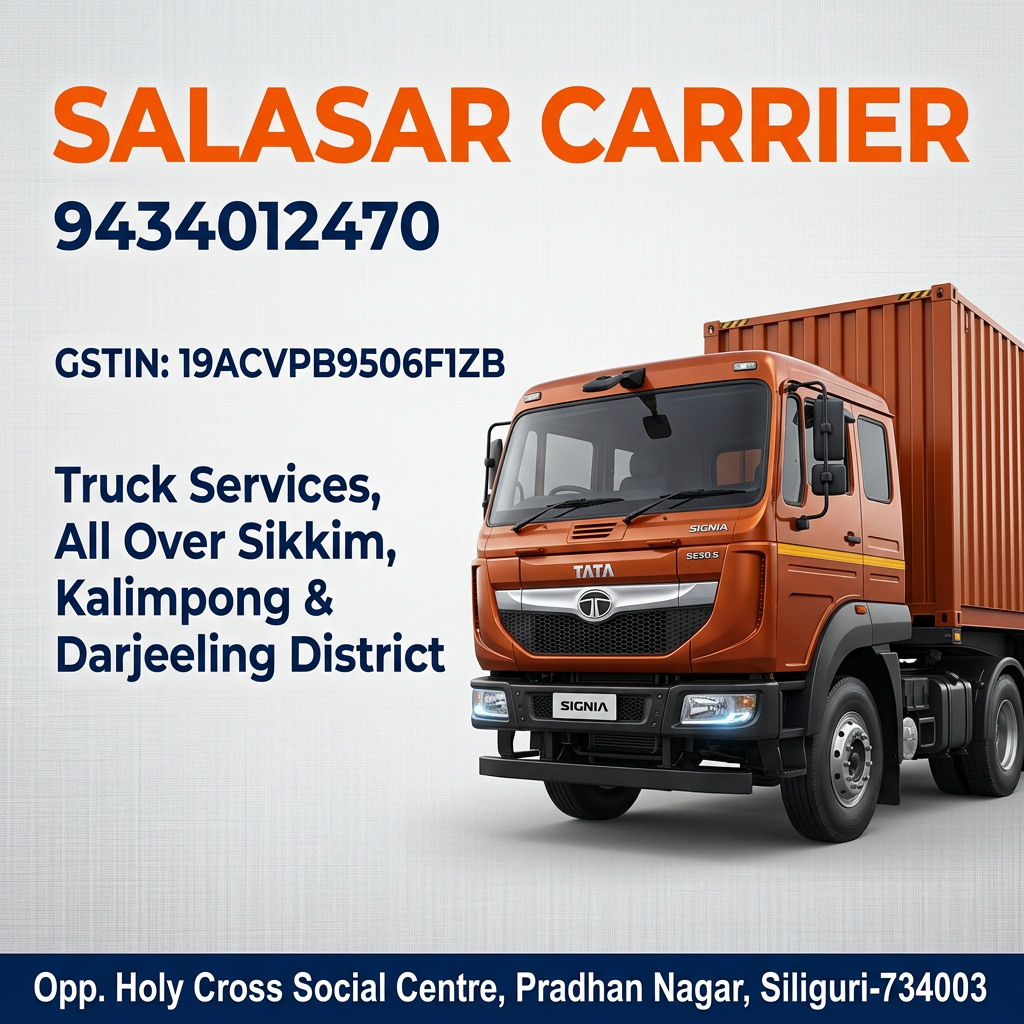 AI Design for MAKE A NEW DESIGN FOR THIS POSTER OF HIGH RESOLUTION FOR BIG FORMAT PRINTING, UPSCALE THE IMAGE, CHANGE THE TRUCK WITH A INDIAN TATA NEW MODEL TRUCK, PUT IT AT THE RIGHT SIDE FACING THE LEFT, PUT THE RITINGS AT THE LEFT