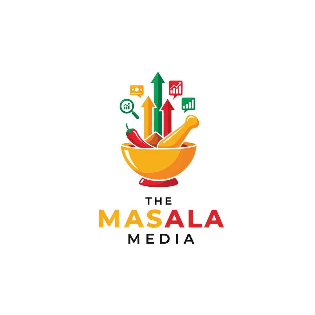 AI Design for Logo for a marketing and growth agency The Masala Media