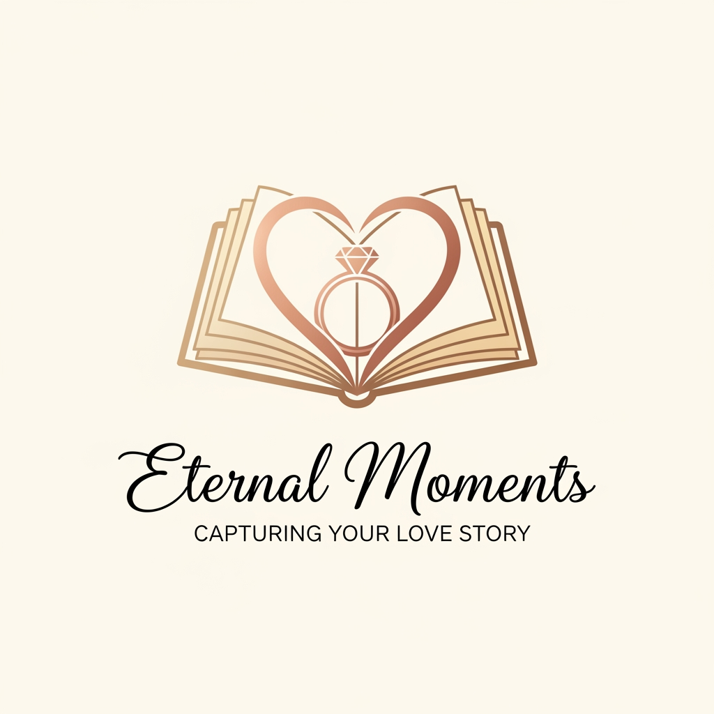 AI Design for ALBUM AND WEDDING COMPANY NAME LOGO