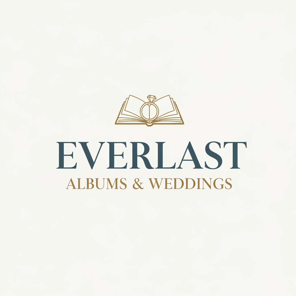 AI Design for ALBUM AND WEDDING COMPANY NAME LOGO