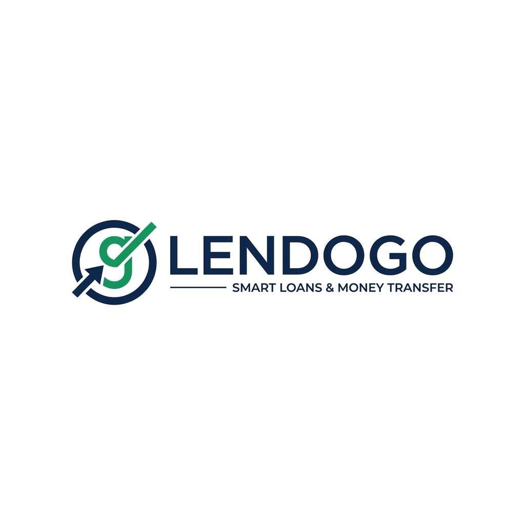 AI Design for A professional and modern minimalist logo for a loan application service named Lendogo. The design should incorporate sleek, geometric typography and a subtle icon representing growth, trust, or financial ease, using a palette of confident navy blue and vibrant emerald green. High-end vector graphic style on a clean white background with sharp lines and balanced composition.
its a mony sending loan application so build like that !!!!!11