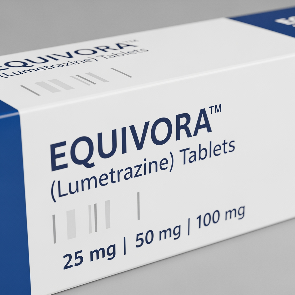 AI Design for EQUIVORA™
(Lumetrazine) Tablets
25 mg | 50 mg | 100 mg