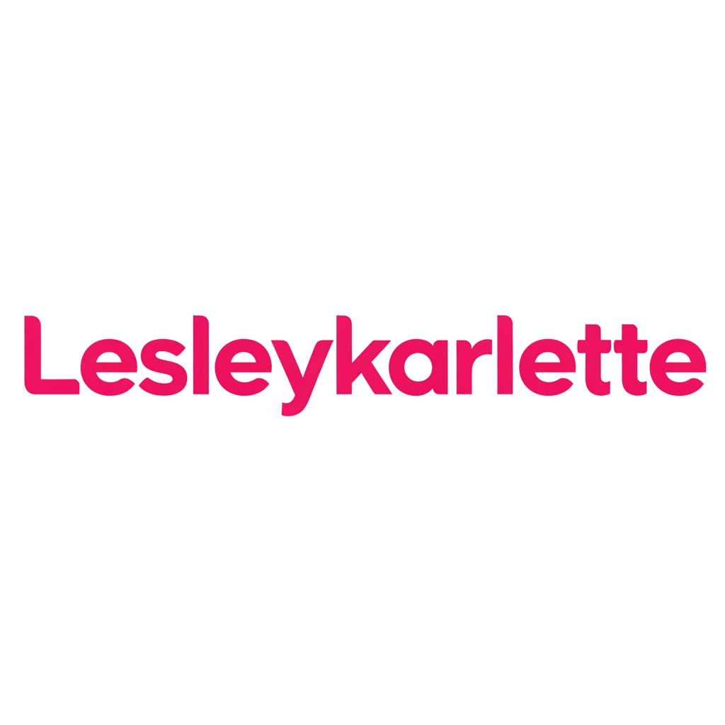 AI Design for (Lesleykarlette) give me simpe and bold logo color code #ff5dd3