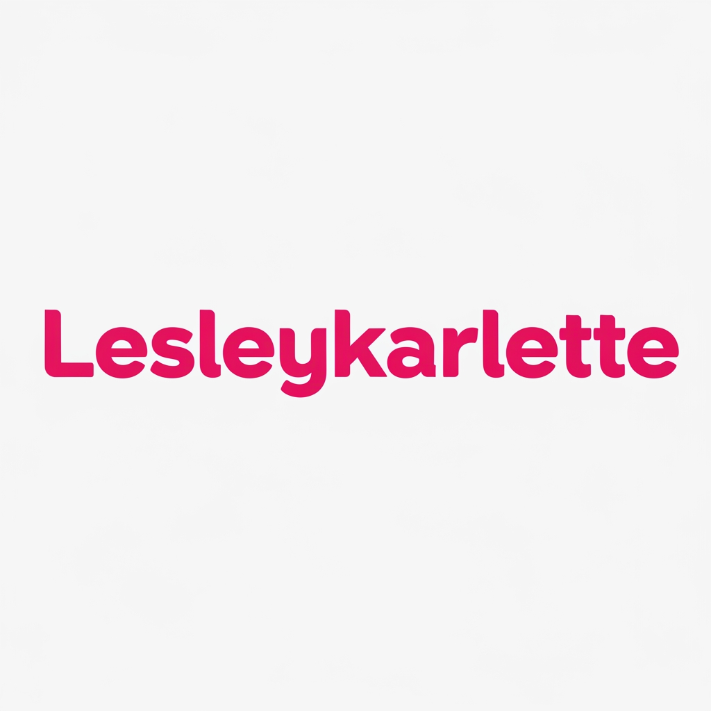 AI Design for (Lesleykarlette) give me simpe and bold logo color code #ff5dd3