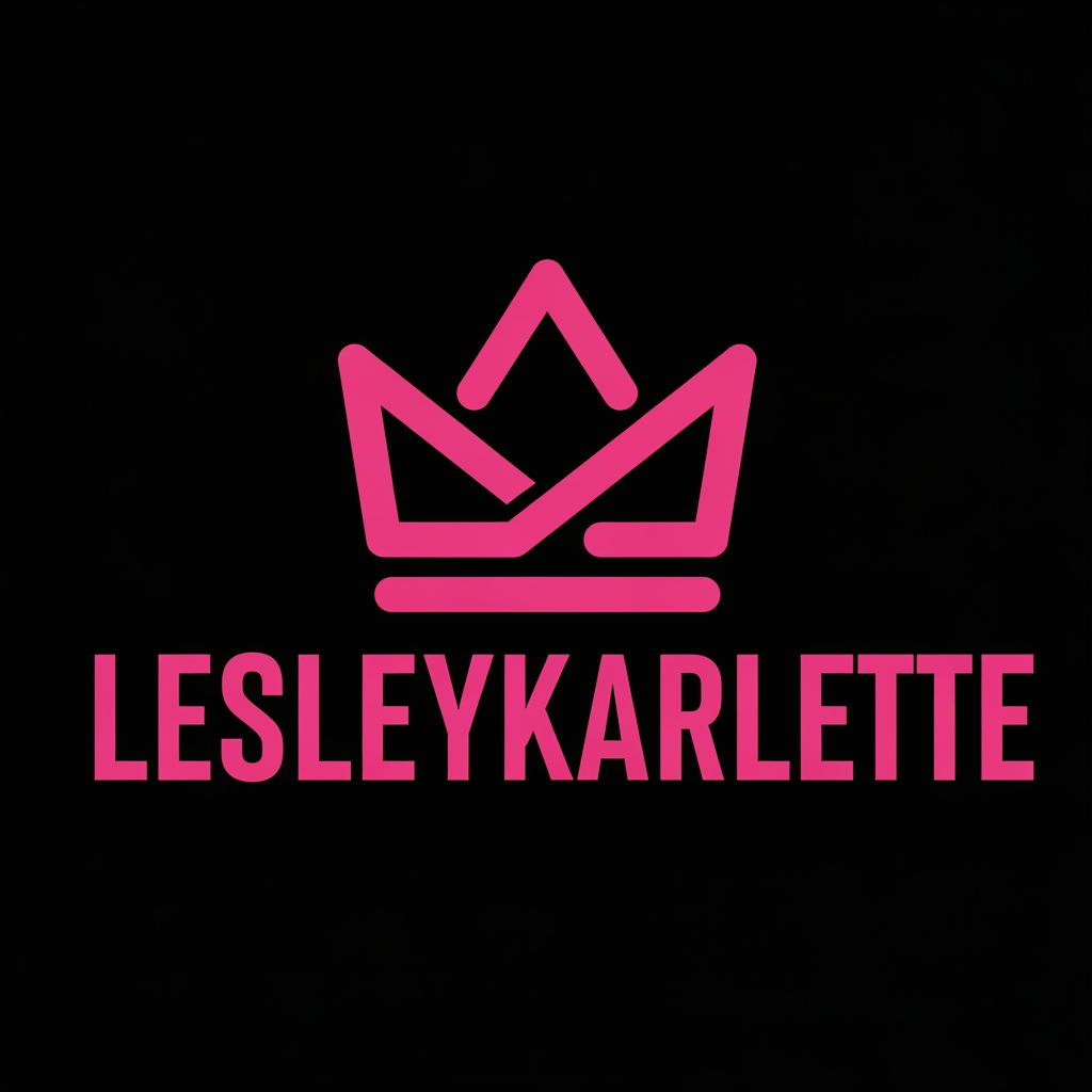 AI Design for (Lesleykarlette) give me simpe and bold logo color code #ff5dd3