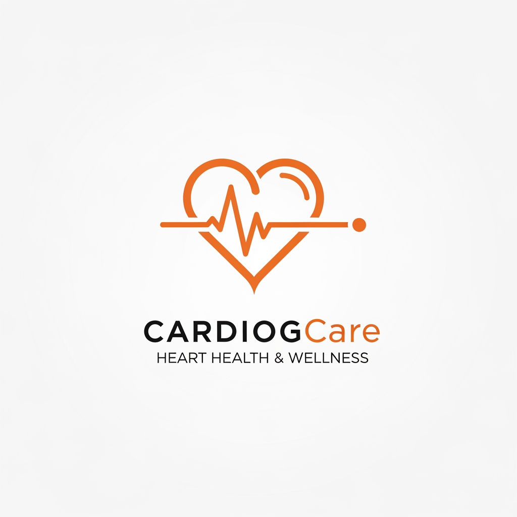 AI Design for I want cardiologist related logo use this color code #DA8B49