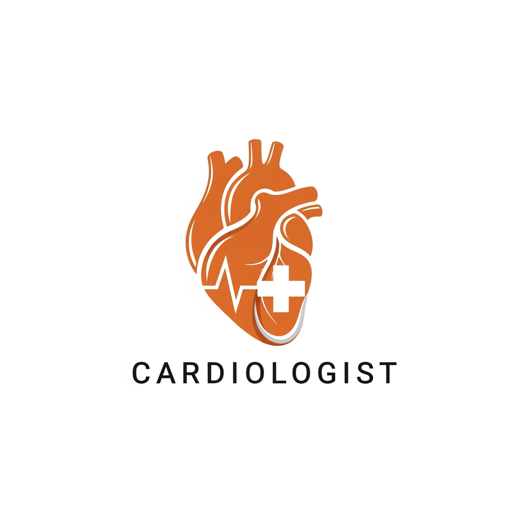 AI Design for I want cardiologist related logo use this color code #DA8B49