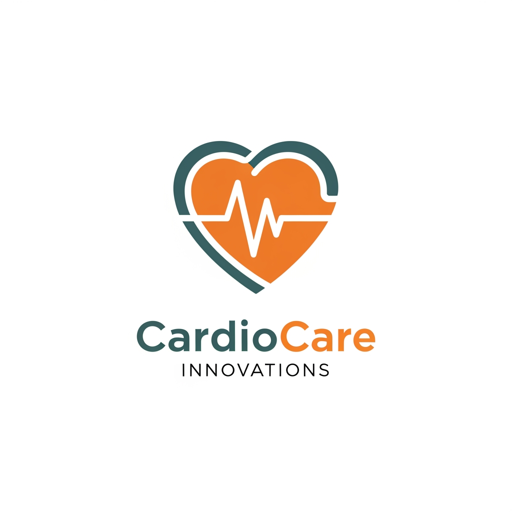 AI Design for I want cardiologist related logo use this color code #DA8B49 more creative and innovation use 1 combination color additionally