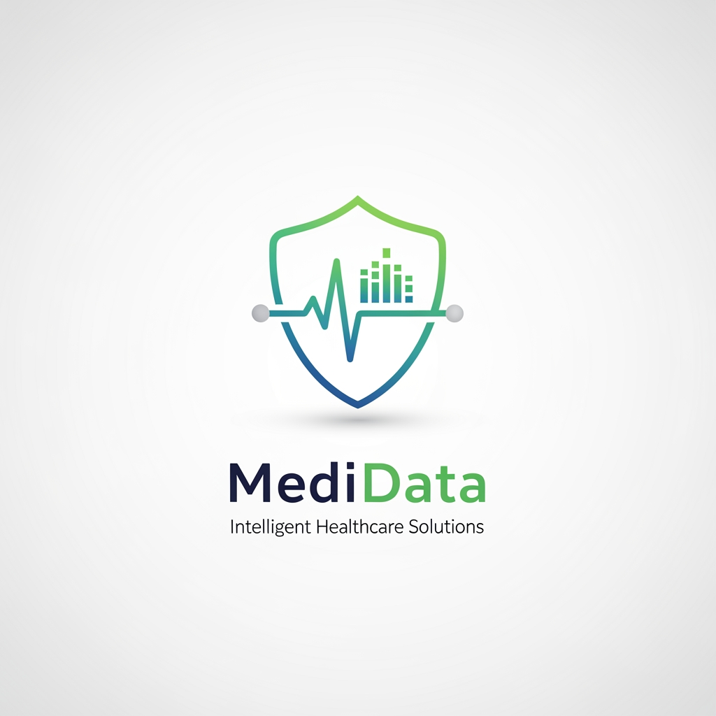 AI Design for Please give more unique and proffessional logo based on medical application