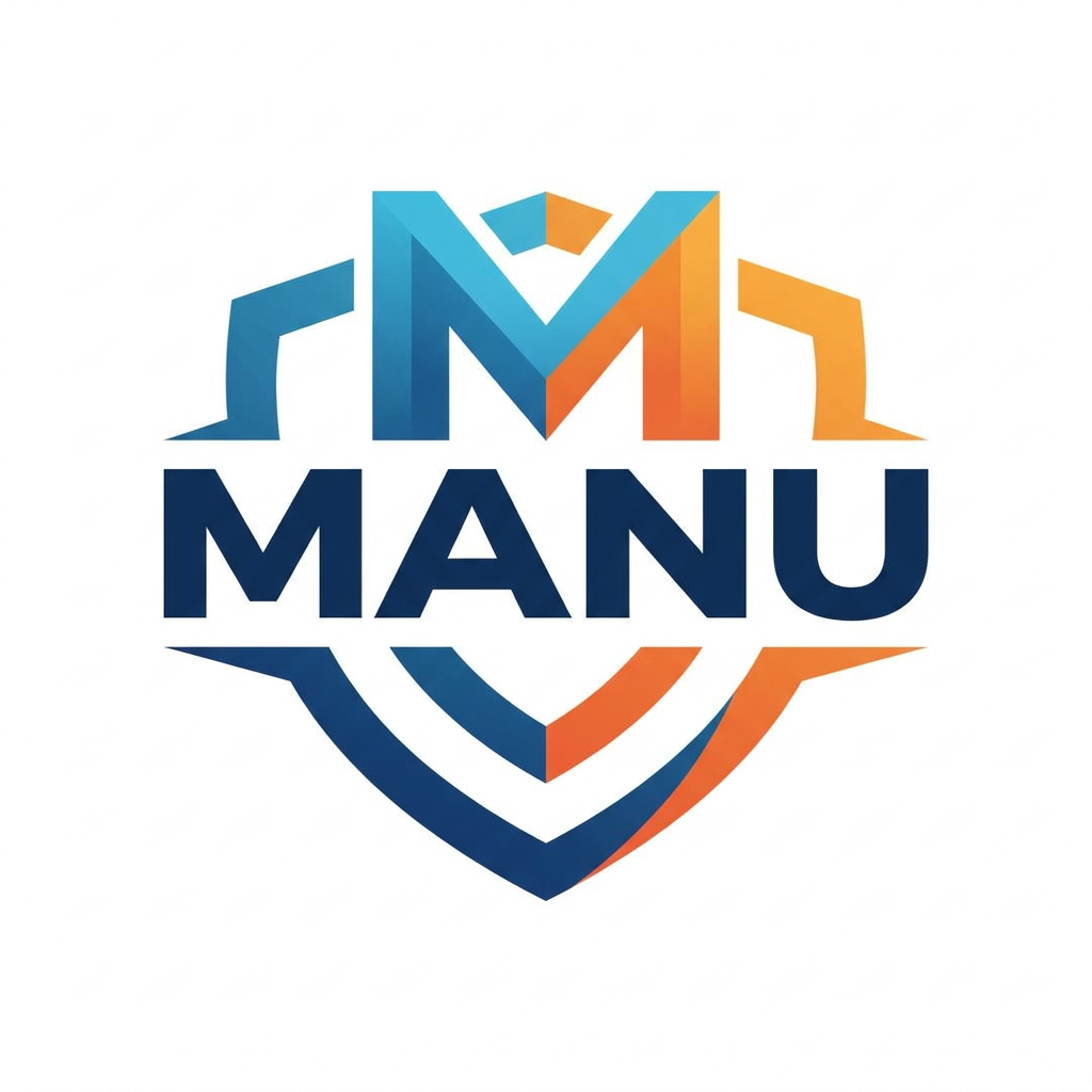AI Design for generate logo as MANU