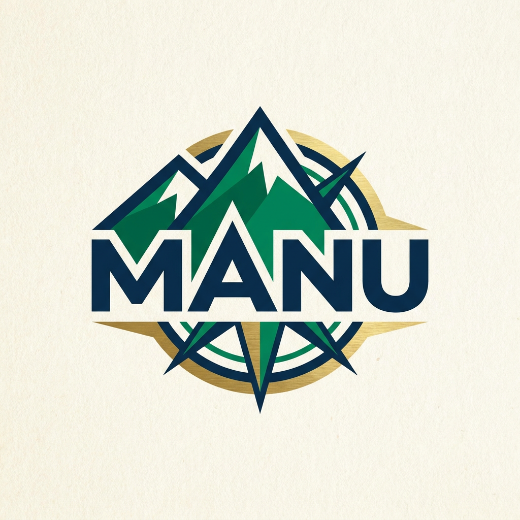 AI Design for generate logo as MANU