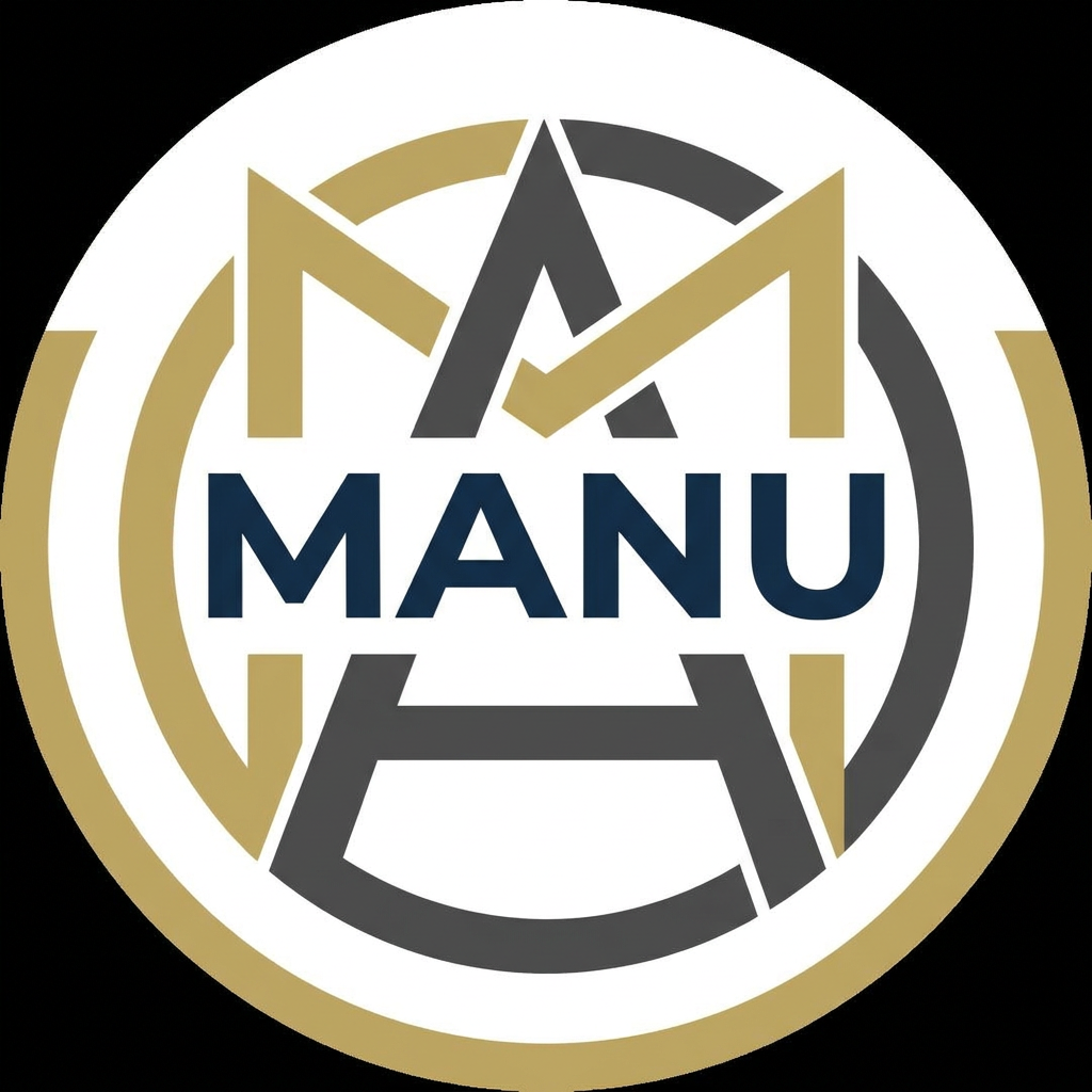 AI Design for generate logo as MANU