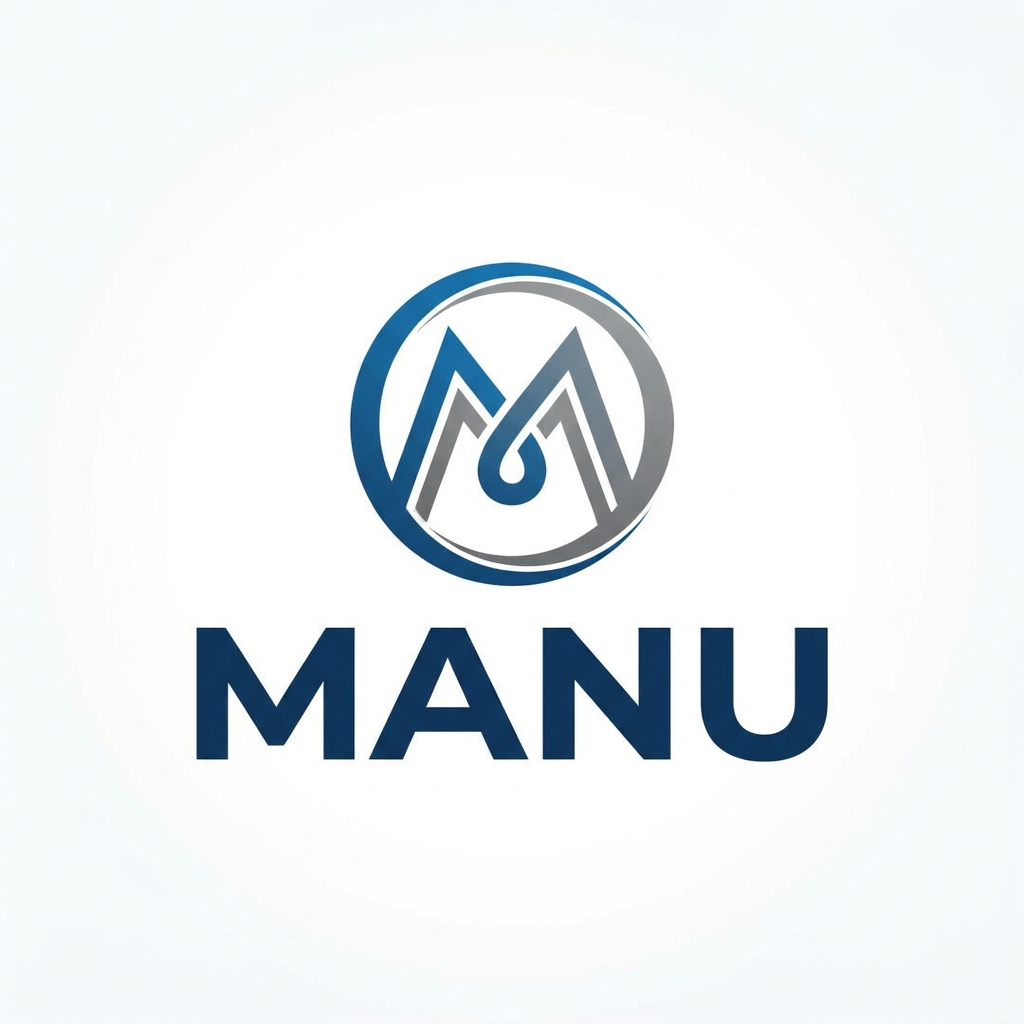 AI Design for generate logo as MANU