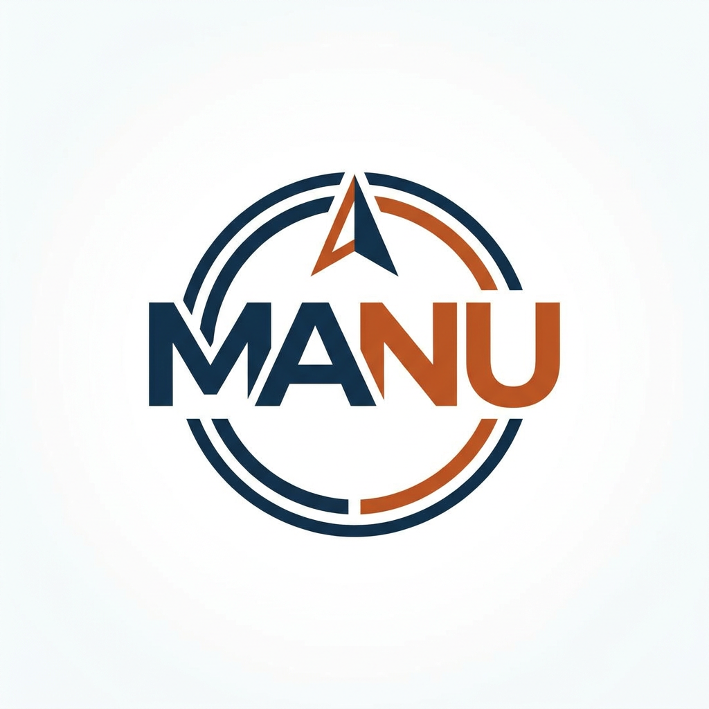 AI Design for generate logo as MANU