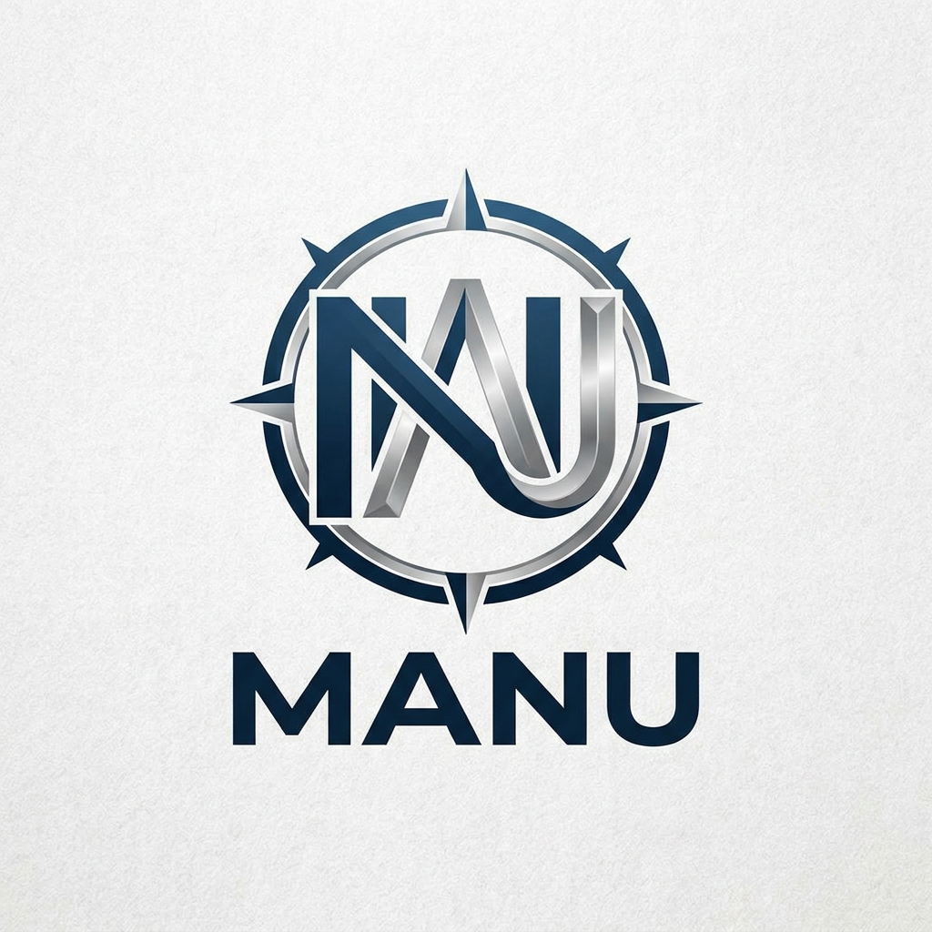 AI Design for generate logo as MANU