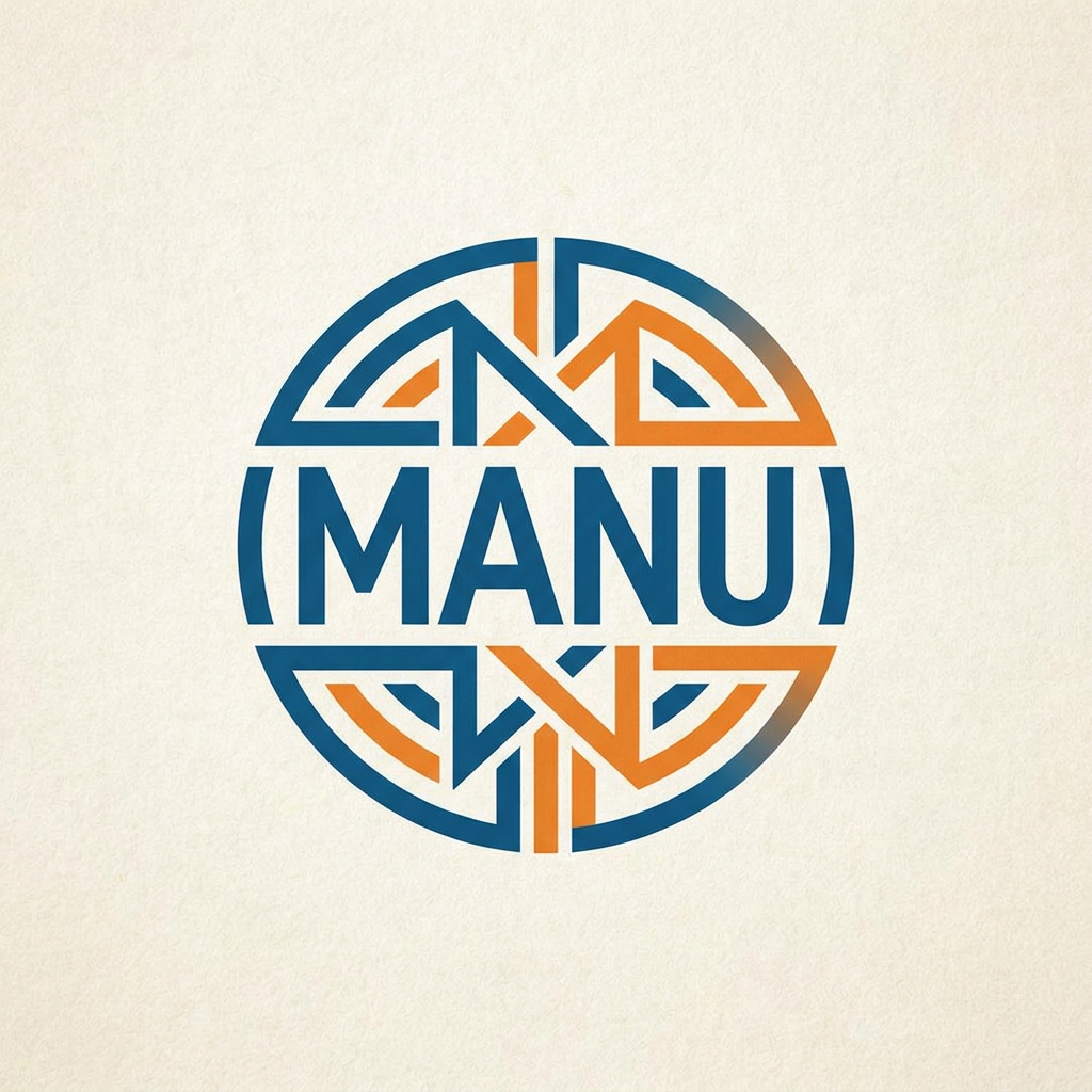 AI Design for generate logo as MANU
