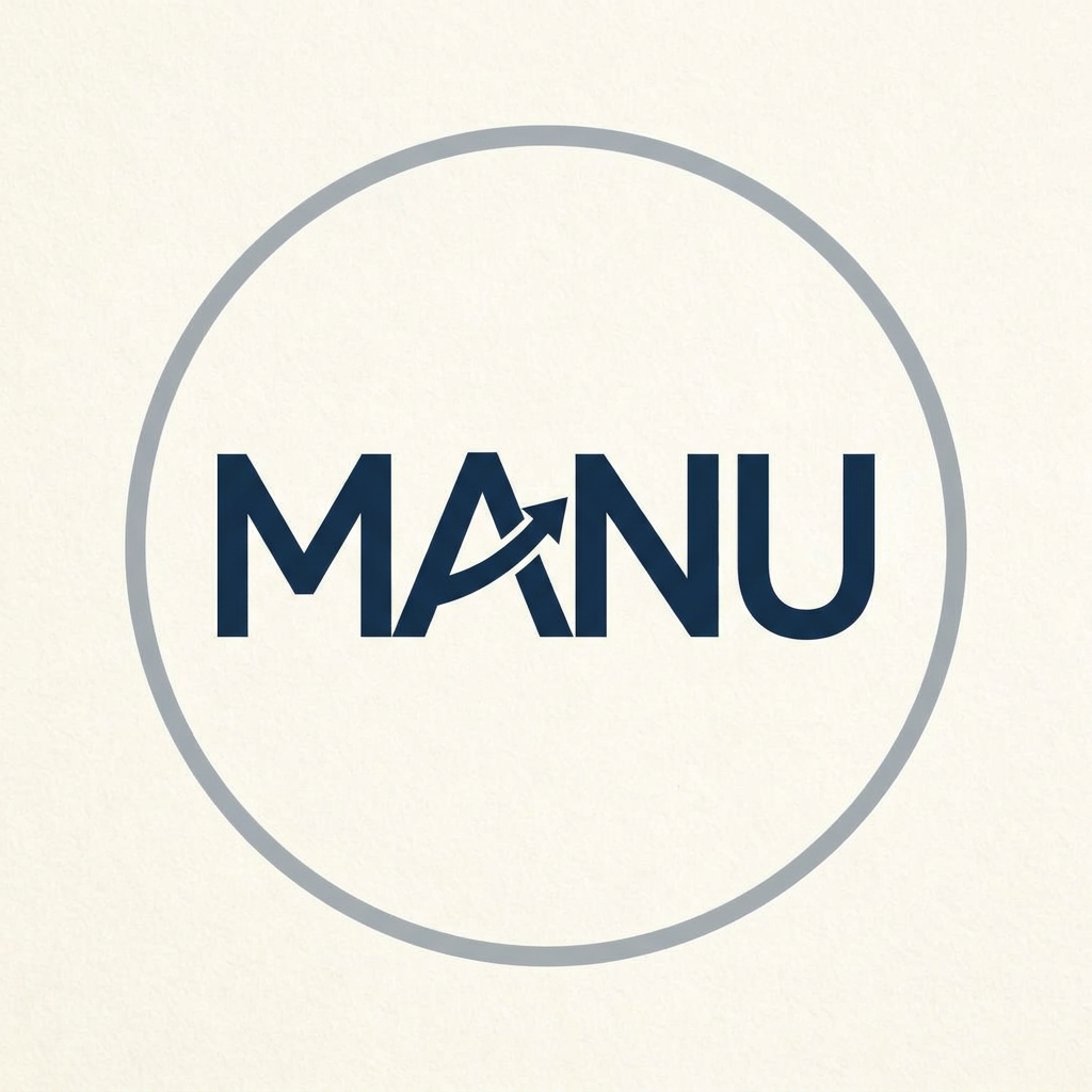 AI Design for generate logo as MANU