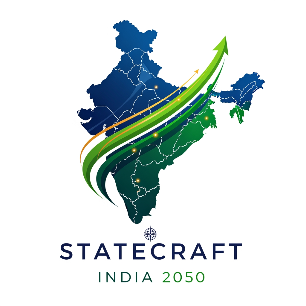 AI Design for Statecraft: India 2050 is an immersive strategy simulation where participants represent Indian states and shape their growth through decades of change. Teams must manage resources, drive development, adapt to national challenges, negotiate alliances, and make critical decisions that impact their state's future. Combining leadership, innovation, and strategic thinking, the event culminates in a vision presentation where teams showcase their journey toward building a prosperous and sustainable India by 2050.
need a logo